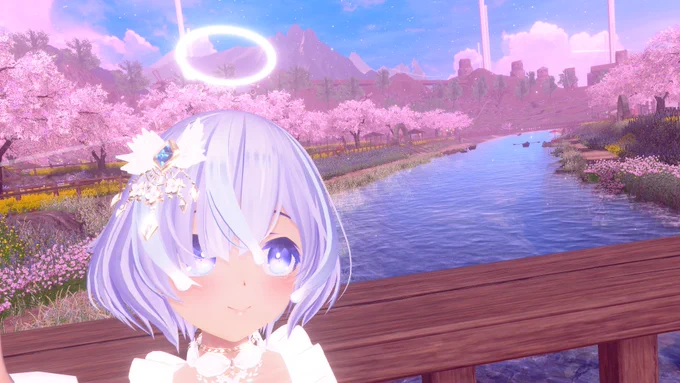 リアルでも今日は桜みたし、VRCの中でもお花見っぽいワールド行ってきたよ 