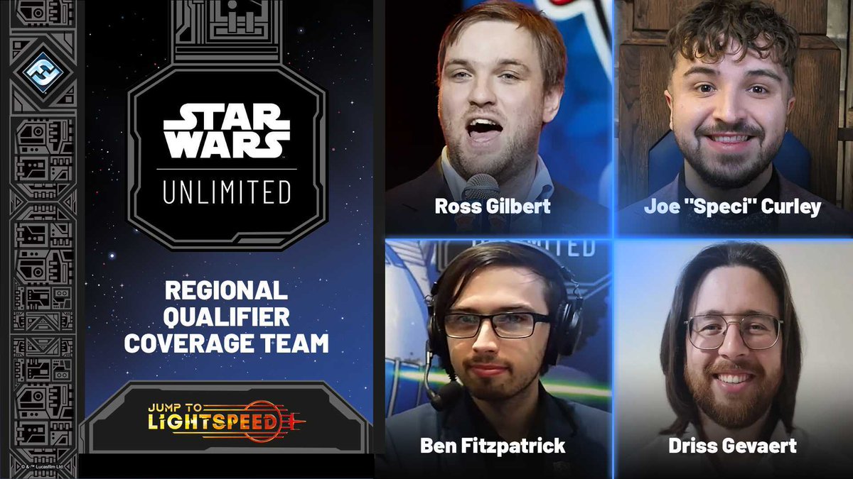 I'm THRILLED to announce that I'll be in Lille next weekend casting the upcoming Star Wars Unlimited European Regional Qualifier!

Casting competitive card games is my passion. I'm delighted for the opportunity to test myself on a game I recently discovered &amp; really enjoying