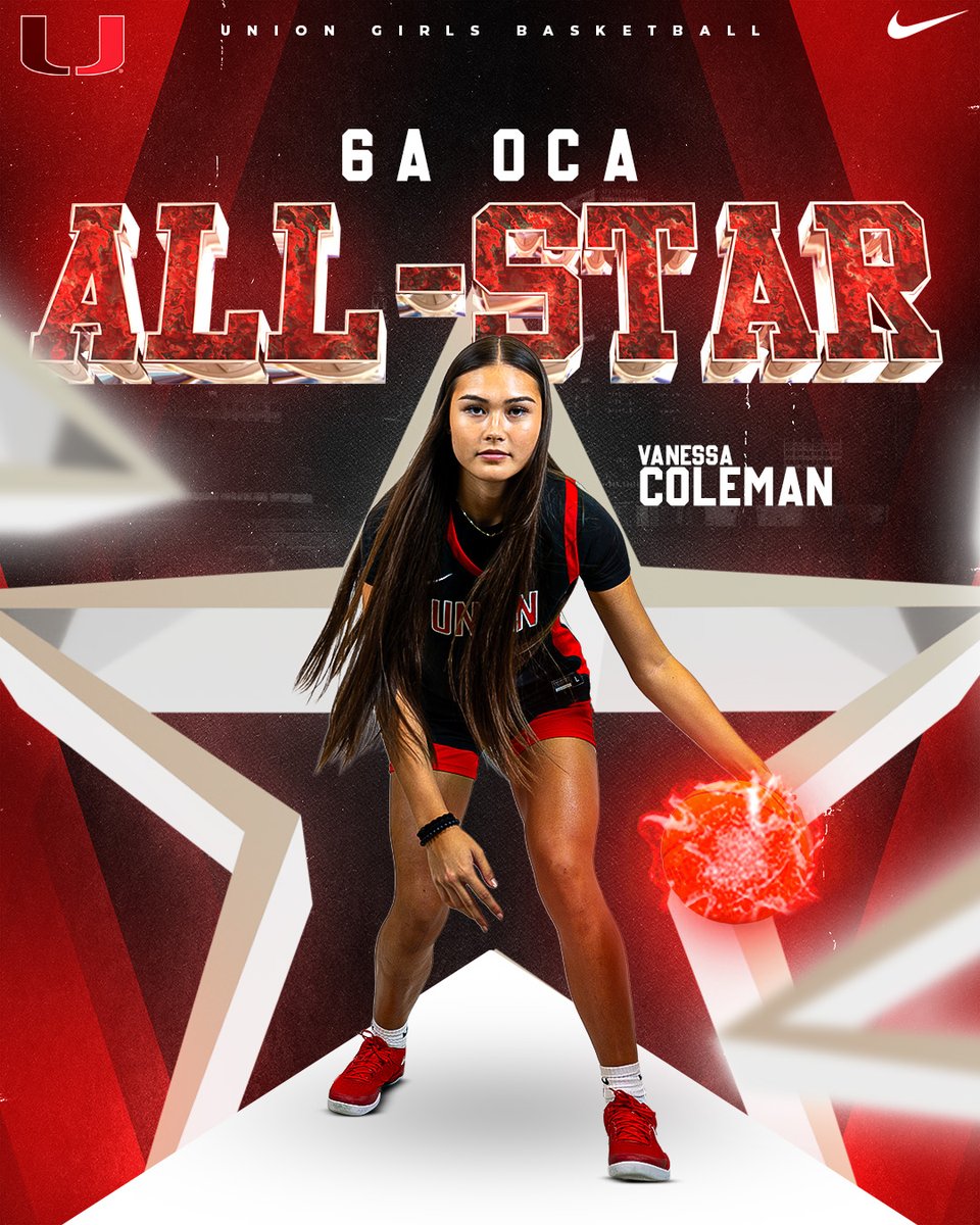 Union Athletics (@union_athletics) on Twitter photo AN ALL STAR ON AND OFF THE COURT. 🌟🔥
Shoutout to Vanessa Coleman, officially named a 6A OCA All Star!
Union Girls Basketball just keeps raising the bar. We're proud of you, Vanessa!
#AllStar #unionbasketball
<a href="/UnionGirlsBball/">Union Redhawks Girls Basketball</a> AN ALL STAR ON AND OFF THE COURT. 🌟🔥
Shoutout to Vanessa Coleman, officially named a 6A OCA All Star!
Union Girls Basketball just keeps raising the bar. We're proud of you, Vanessa!
#AllStar #unionbasketball
<a href="/UnionGirlsBball/">Union Redhawks Girls Basketball</a>