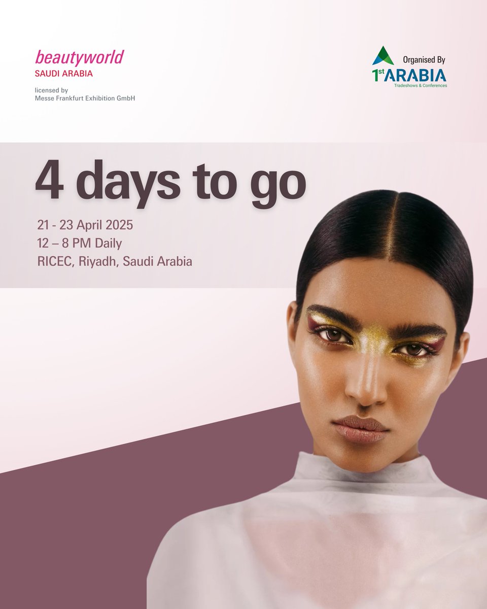 beautyworldRY's tweet photo. اكتشف جميع فعاليات المعرض الأساسية في بيوتي وورلد السعودية 2025 

مع أكثر من 450 عارضاً في 6 أقسام في 5 صالات، هناك الكثير لتستكشفه

خطط زيارتك واستفد من وقتك في المعرض https://t.co/1uoCmKszJt