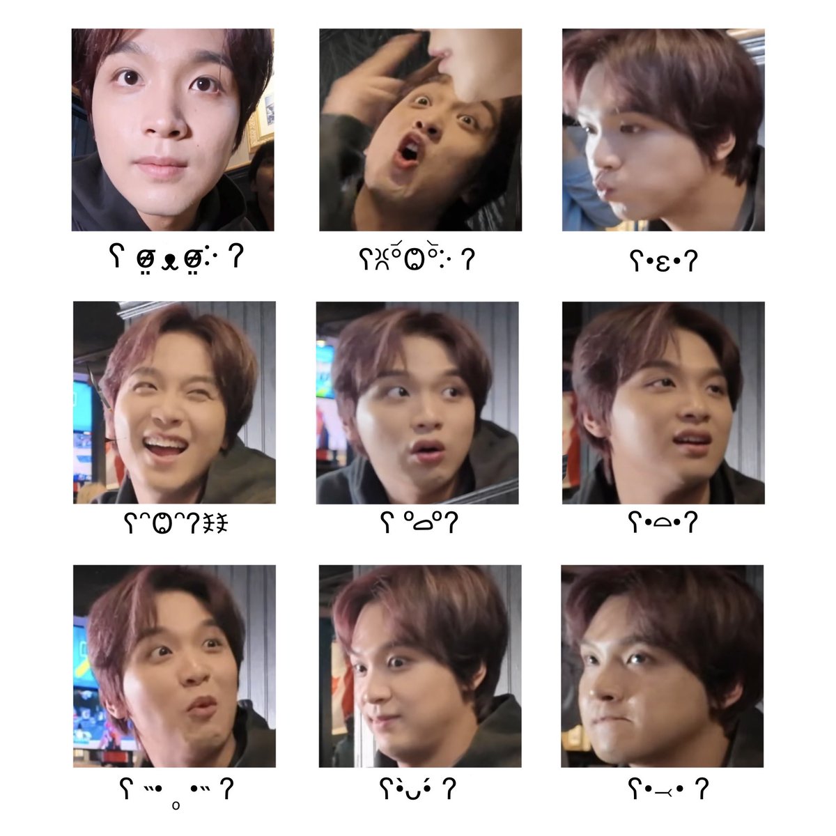 haechan emoticons 🐻🤏🏻♥️