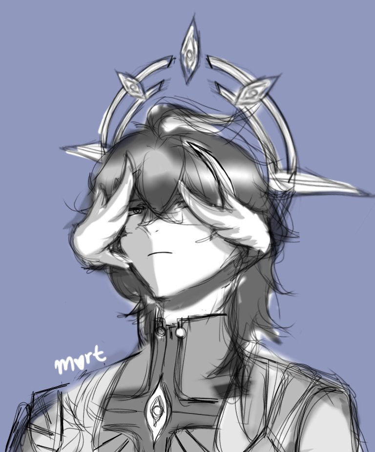 Its been a while<3
Ive had this idea since last year but i got so busy i forgot about it

 Azeru dressed up as Sunday<3 

Ill try to get back to posting here again<3
#AzeruArt