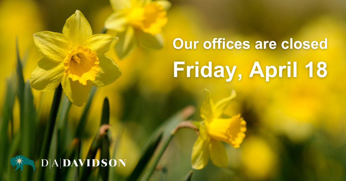 Crowell45A's tweet photo. In observance of Good Friday, our offices will be closed on Friday, April 18. https://t.co/TKJI91wzme