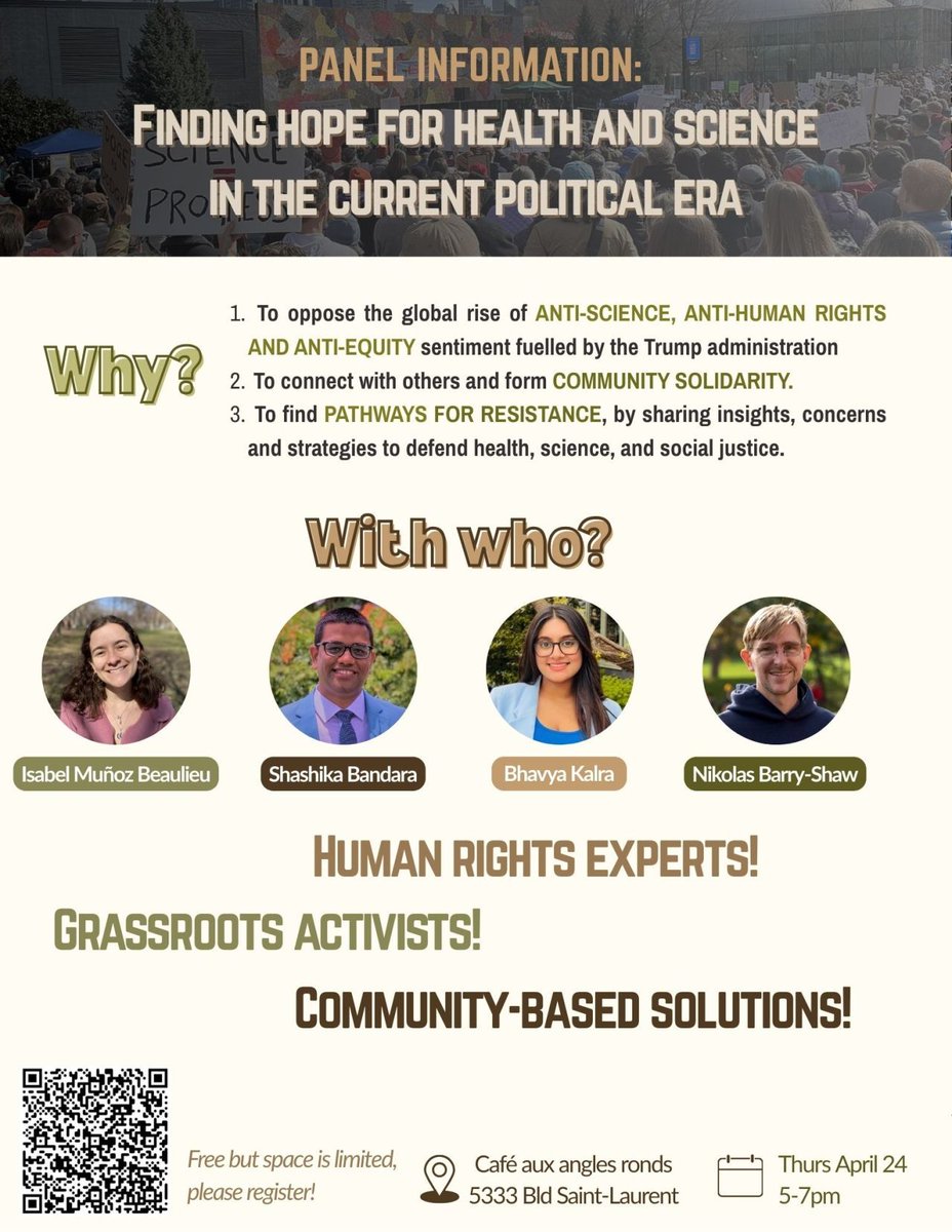 shashikaLB's tweet photo. Next Thursday (24) at CafeAux Angles Ronds https://t.co/gzVrCtSdss we are going  to meet as a community in #Montreal and chat about how to navigate current #globalhealth challenges with hope. Join us at 5pm. 
Register: https://t.co/MznzSFGFvb https://t.co/YDA7w8XjhW