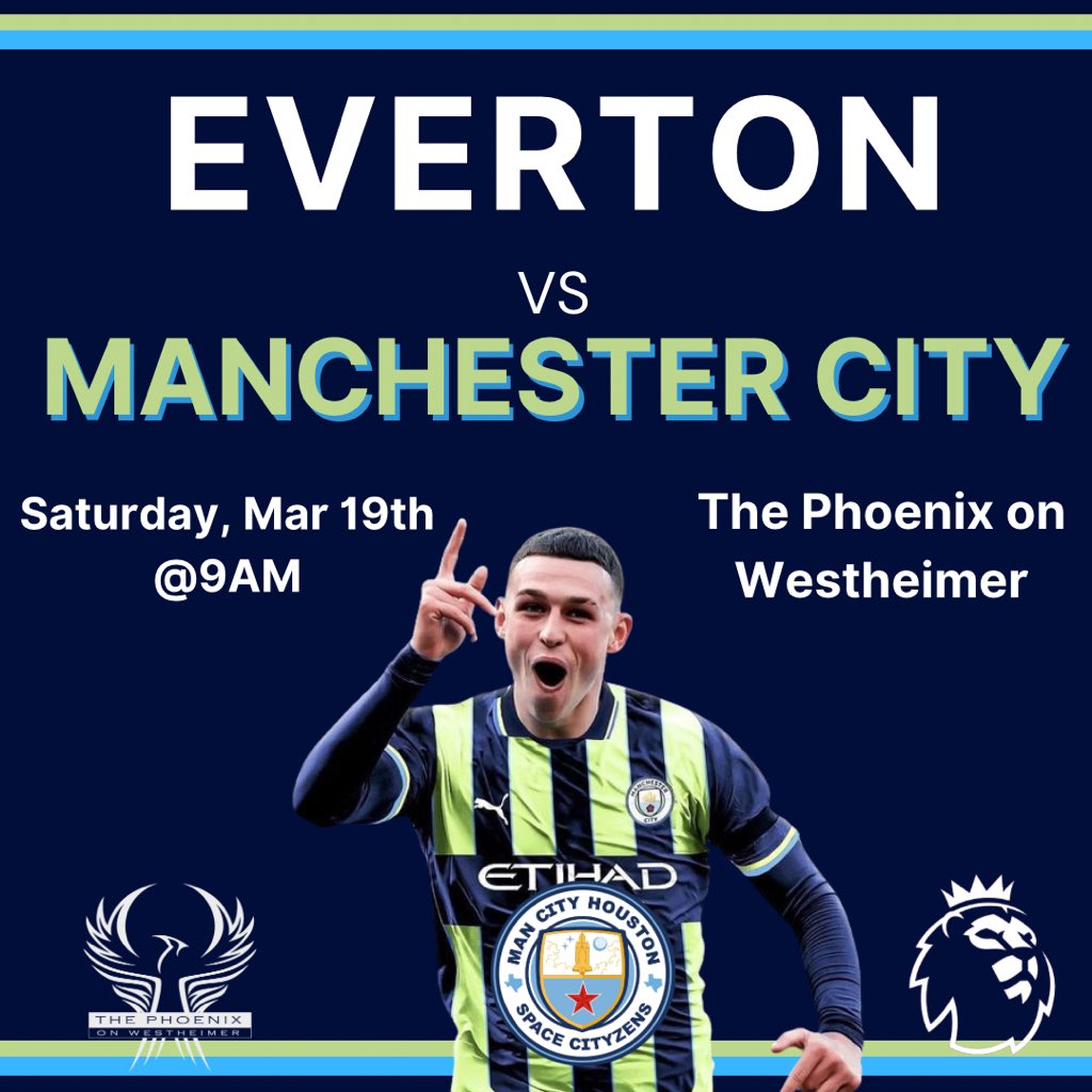 HoustonCityzens's tweet photo. Off to Goodison Park!
#mancityus #plintheus #mcfchouston
π|Everton
π
|Saturday, April 19th
β°|9AM
π| @PhoenixBrewpub https://t.co/5bYUMzHjTn