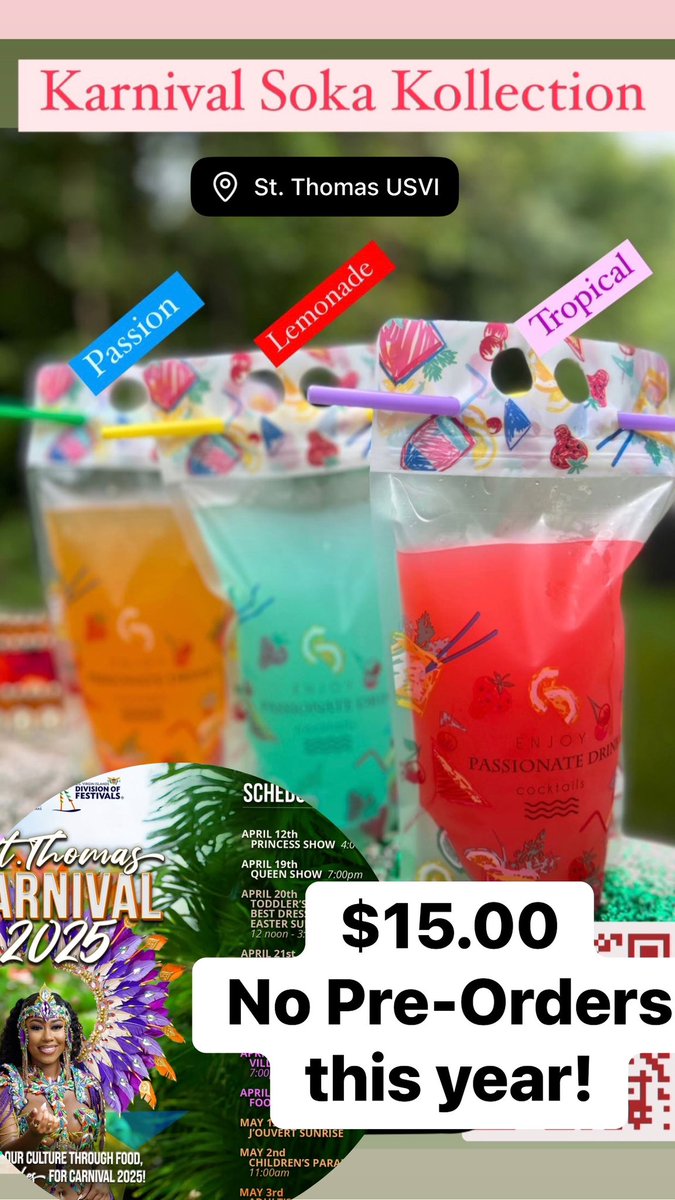STT Carnival 2025 …. $15.00