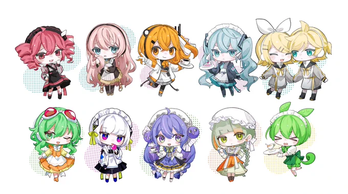 合成音声メイド概念 みんなの好きな子はいましたか。 