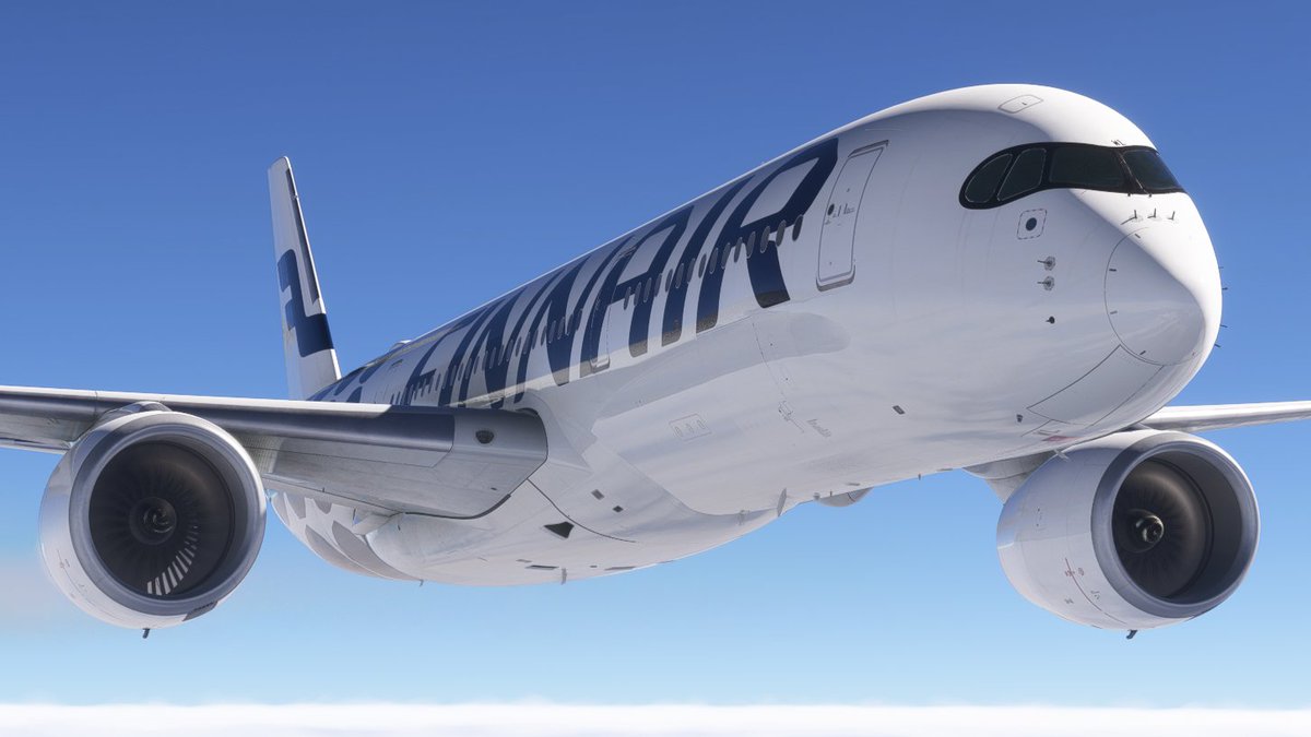 mikejones83's tweet photo. Plenty of short haul real world @iniBuilds A350 ops to be had on @MSFSofficial. 2hrs 39 min from Helsinki to Heathrow as Finnair AY1331.  ✈️ #avgeek #flightsim #airbus #finnair #a350 #helsinki #heathrow #inibuilds https://t.co/eggGaJg7WW
