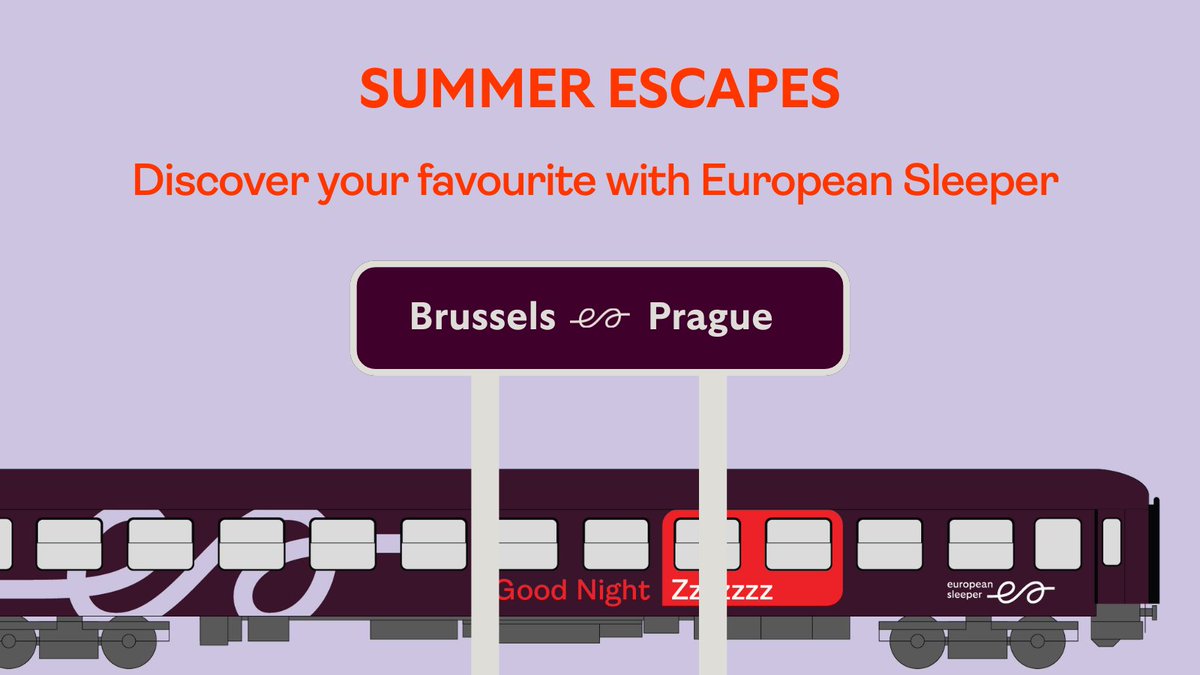 EuropeanSlpr's tweet photo. Ready to discover your perfect summer escape? ☀️ 

Climb aboard the #GoodNightTrain — drift off in one city and wake up in another. No airport stress, just dreamy views, good vibes, and a greener way to travel. 🌍🚆💤 

Where do you want to wake up this summer? 👇 https://t.co/0ypmGsEYd9