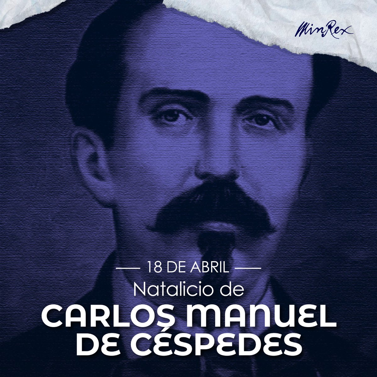 Conmemoramos 206 años de natalicio de Carlos M. de Céspedes, Padre de la Patria y primer Presidente de República en Armas, de quien José Martí dijo: “Y no fue más grande cuando proclamó a su Patria libre, sino cuando reunió a sus siervos, y los llamó a sus brazos como hermanos”.