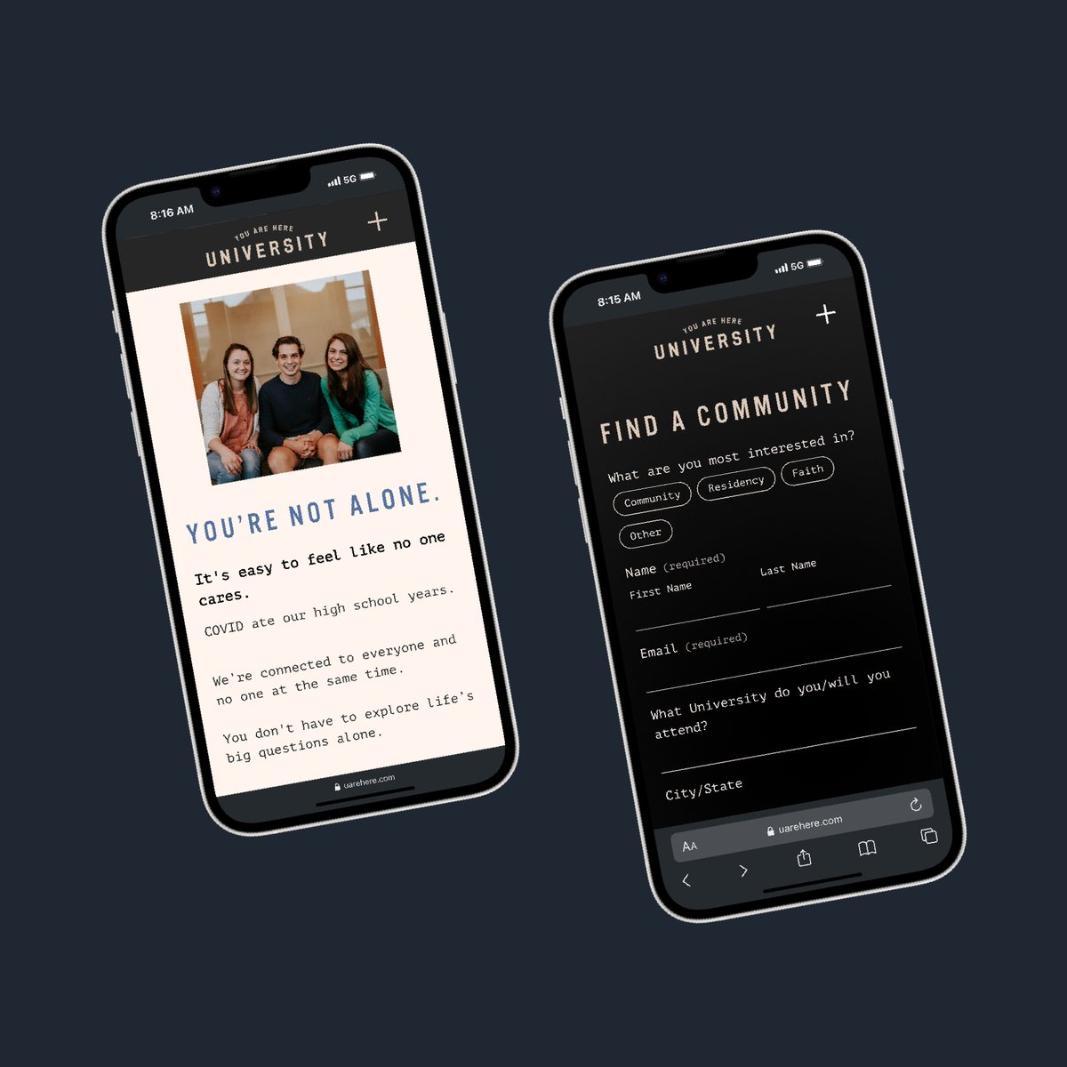 uarehere.com

In addition to helping create the concept of YOU ARE HERE – Fruitful wrote and designed a promotional website geared toward students to help get this important message into the world!.
⁠
#website #webdesign #catholic #christian #genz #brand #youarehere