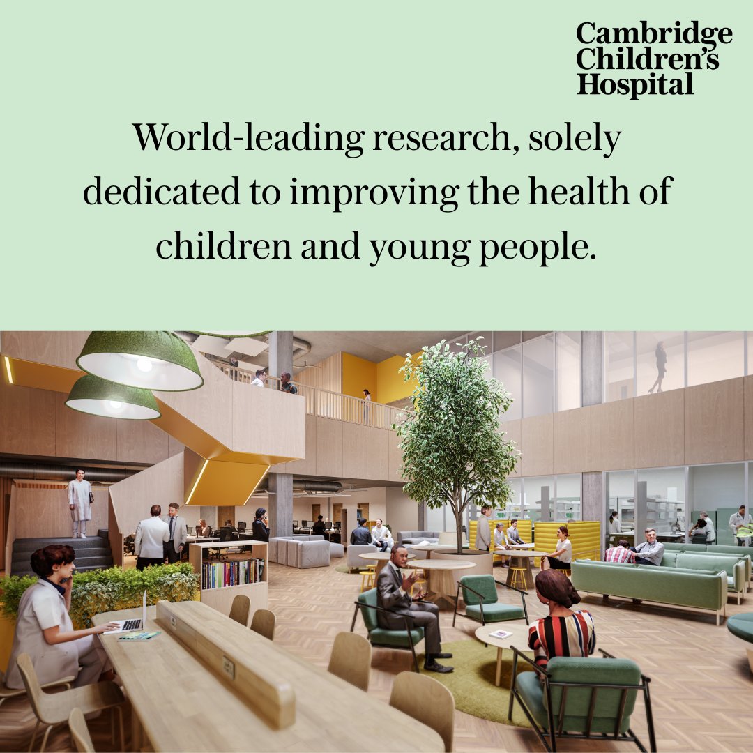 At its heart, Cambridge Children's Hospital will house a world-leading research institute with six centres, including genomic medicine. Read about our approach to research &gt; orlo.uk/1VvV3