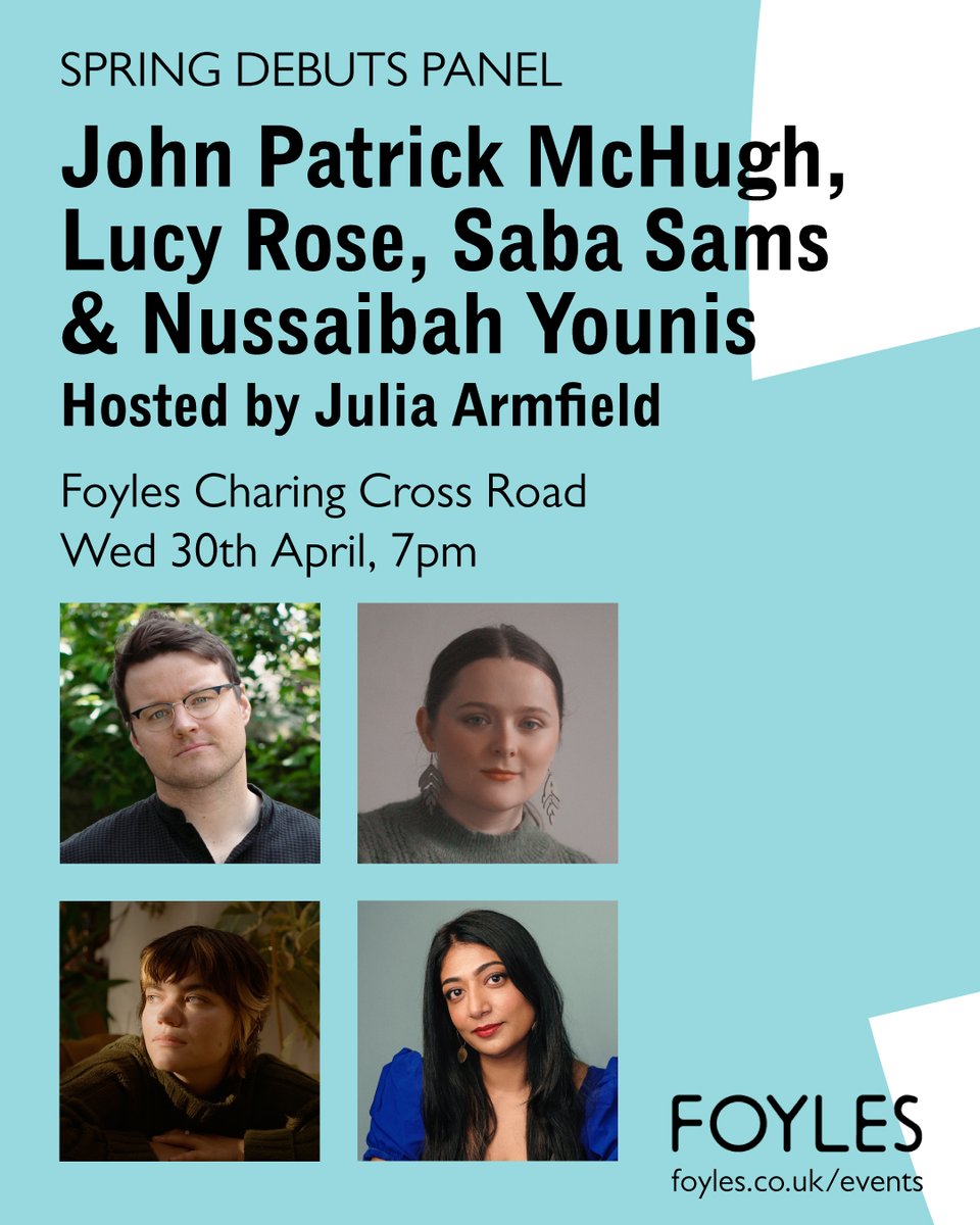4th Estate Books (@4thestatebooks) on Twitter photo We are so excited that <a href="/johnpamchugh/">John Patrick McHugh</a>, author of ⚽💕FUN AND GAMES⚽💕, is taking part in the <a href="/Foyles/">Foyles Bookshop</a> Charing Cross Spring Debuts Panel on 30th April!
🎟: foyles.co.uk/events/foyles-… We are so excited that <a href="/johnpamchugh/">John Patrick McHugh</a>, author of ⚽💕FUN AND GAMES⚽💕, is taking part in the <a href="/Foyles/">Foyles Bookshop</a> Charing Cross Spring Debuts Panel on 30th April!
🎟: foyles.co.uk/events/foyles-…