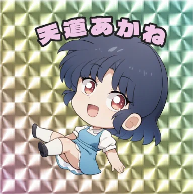 あかねちゃんもできました!可愛くできたかな? こちらも数少ないですが無配いたします #らんま #あかね #スパコミ #らんまオンリー