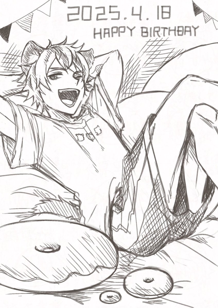 ラギー先輩誕生日おめでとうございます!!!!!!!!!!!!!!!!
大好き!!!!!!!!!!🍩 