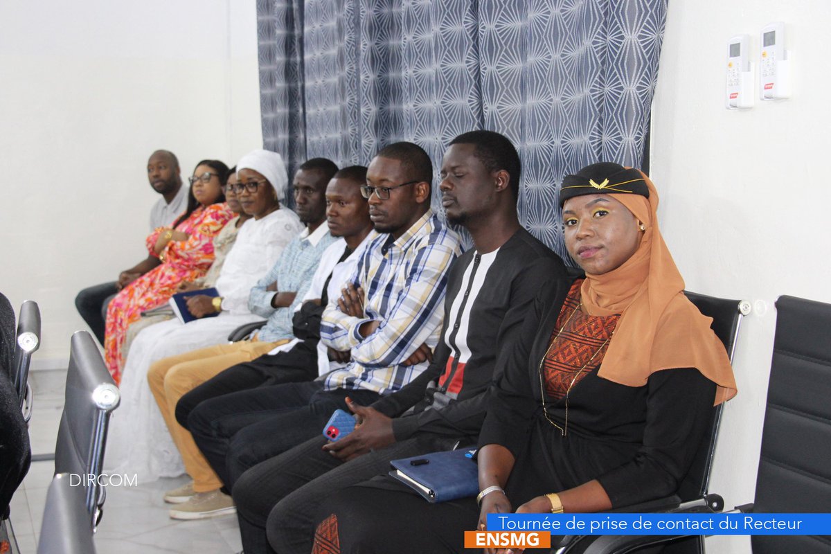 UCAD_Senegal's tweet photo. #PRISE_CONTACT🤝
L’École Nationale Supérieure des Mines et de la Géologie #ENSMG, la @bu_ucad et  l’Office du Baccalauréat ont reçu la visite du nouveau Recteur de l’UCAD @Prabkandji 

Par ces étapes Pr Kandji a présenté son programme de gouvernance et a prêté une oreille attentive aux préoccupations du personnel, tout en réitérant sa volonté d’œuvrer pour le développement harmonieux et la transformation structurelle de l’ensemble de l’espace universitaire

#ucad #kebetu #senegal #compublique #comdigitale #initiative #cohesion #managementparticipatif