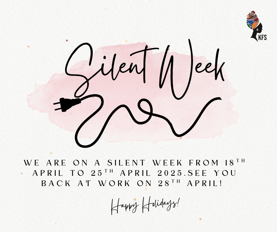 We’re officially on a Silent Week break. In the kind of work we do, rest isn’t a luxury, it’s a necessity so we will be taking this time to unplug, recharge, and just be.

Wishing you a restful holiday weekend too. Catch you soon! 🙏🏿🌸