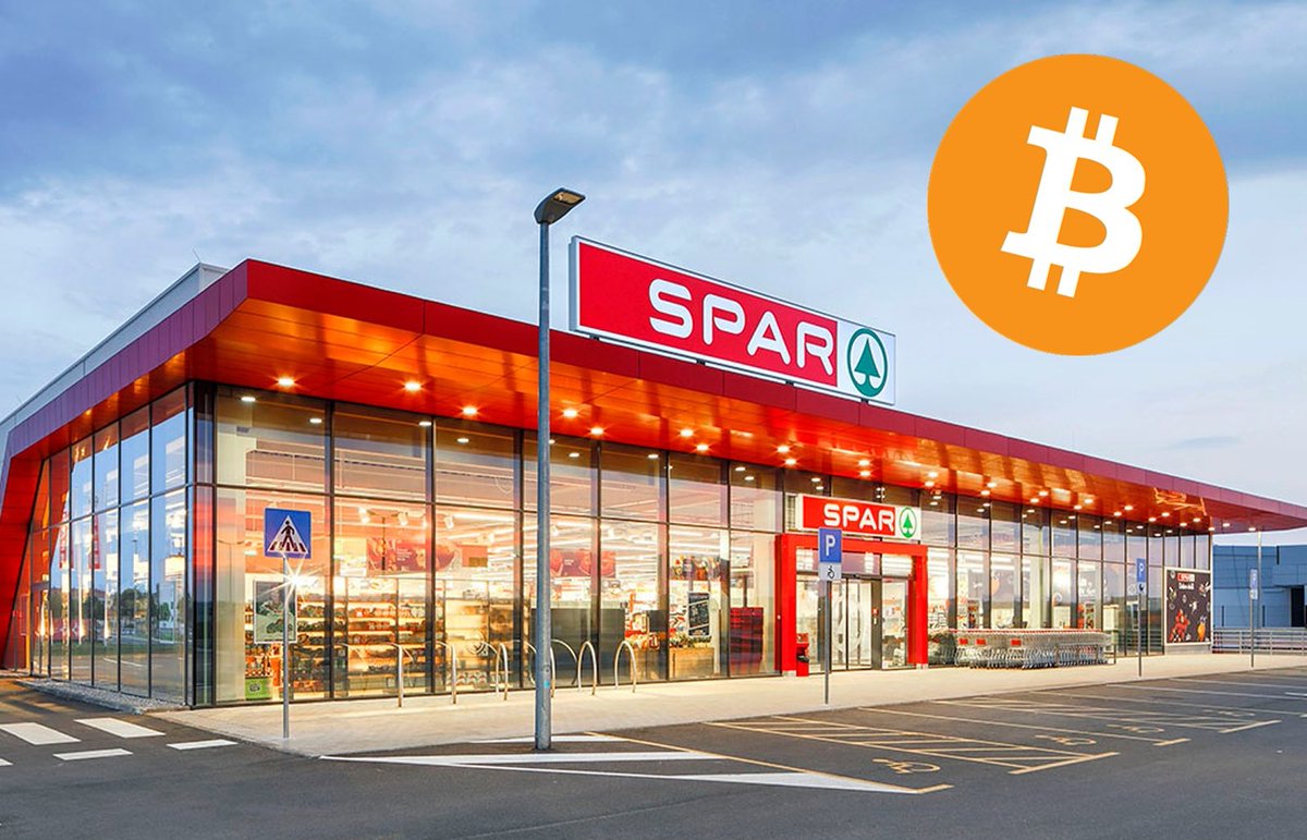 BIG BREAKING 🚨 INTERNATIONAL Supermarket Giant Spar starts accepting #Bitcoin as payment method. in 🇨🇭 logo
