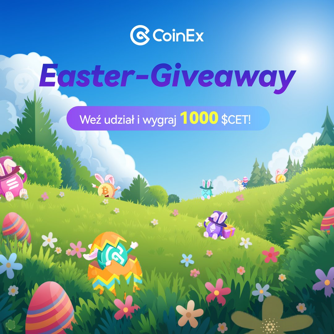 EASTER GIVEAWAY – Weź udział i wygraj 1000 CET!

W grafice ukryto kilka logotypów kryptowalut – wypisz je (np. $CET) lub zaznacz na obrazku i zgarnij swoją część z puli 1000 CET!

Jak wziąć udział?:
1️⃣ Wypisz wszystkie kryptowaluty ukryte na obrazku
2️⃣ Polub ❤️, Podaj dalej 🔁 i