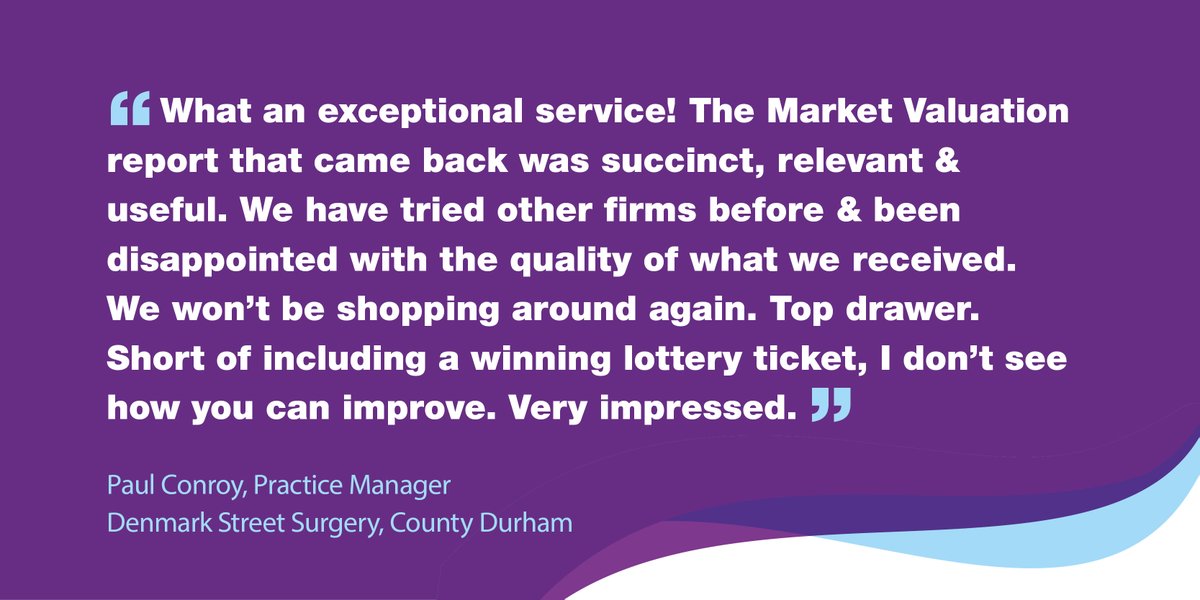 Good to know we're still on our A game after 25 years in business, and our clients still think we're the number one primary care surveyor! 🙌😀

Thanks for the feedback Paul, we look forward to working with you again. 

#TeamGP #PrimaryCare #GPPremises