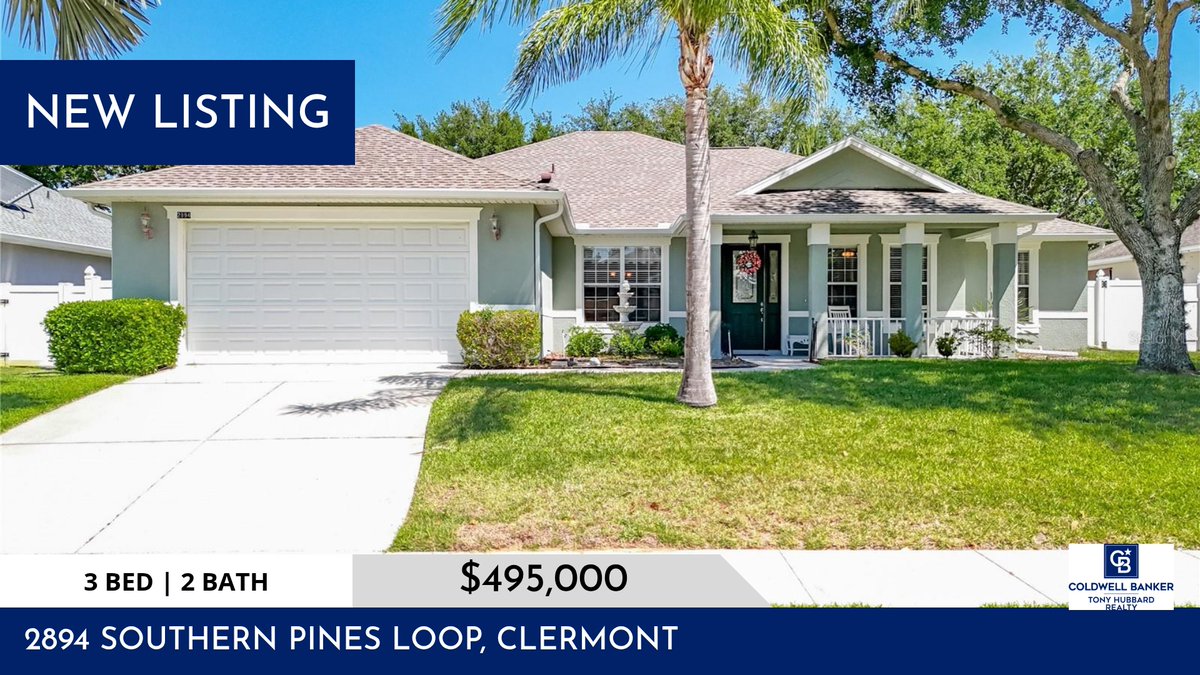 CBTonyhub's tweet photo. 📍 New Listing 📍 Take a look at this fantastic new property that just hit the market located at 2894 Southern Pines Loop in Clermont. Reach out here or at (361) 523-3073 for more information

Coldwell Banker Tony Hubbard Realt... https://t.co/gZYDCgGaXY https://t.co/7YSQl0O9u2