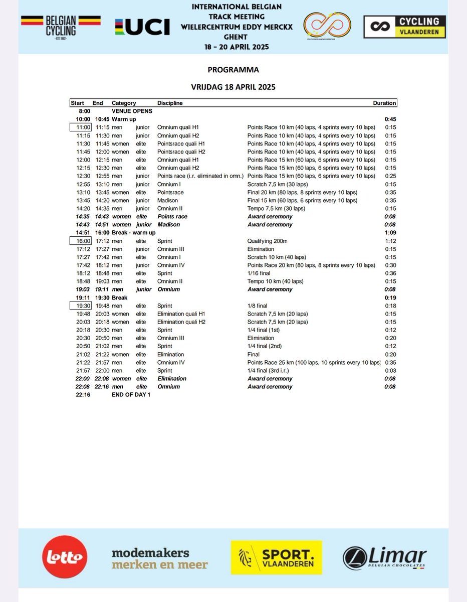 #TeamESPciclismo🇪🇸 | Ya se encuentra en marcha el Belgian Track Meeting de Gante🏟️

👉Eva Anguela, ‘Izzy’ Escalera, Álvaro Navas, Joan Roca, Alejandro Martínez y Esteban Sánchez representarán a la Selección Española.

Directo📺tinyurl.com/mstnurky