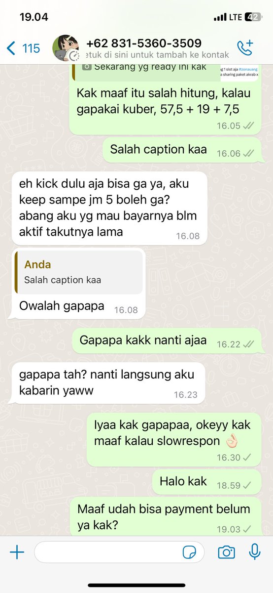 yourdestinyxx's tweet photo. Seller juga bisa kena tipu, udah di add gamau bayar kuota kepake😭 
nomor 083153603509
Ternyata seller sudah banyak jadi korbannya
kuota sharing paket akrab xl #zonaaba PENIPU PAKET AKRAB⚠️⛔️ https://t.co/xLtmyxIyYc