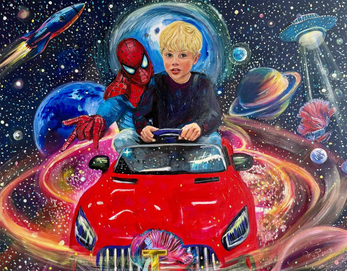 pepepaulinapenc's tweet photo. Inner King in the Cosmic Realm, 90/70 cm, akryl, olej, 2025
Pierwszy większy portret dla Tycjanka 🚀
#painting #painter #portrait #oiloncanvas #acryliconcanvas #portraitofachild #tycjan #portraitofmyson #portraitofmybelovedboy #innerspace #cosmicspace #paintwithlove #redcar https://t.co/4EmsIg1ggJ