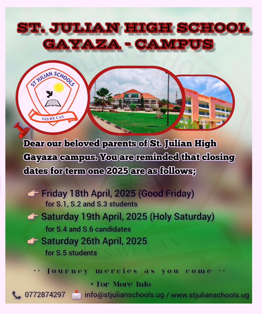 ST JULIAN SCHOOLS UG tweet media