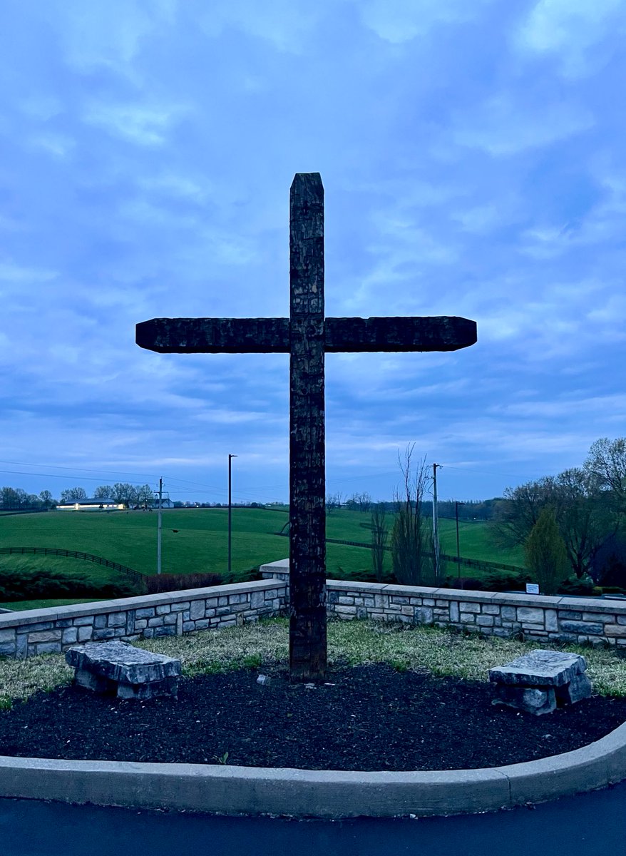 KyHogie's tweet photo. Good Friday sunrise service at the cross! Join us Sunday for Easter at Forks of Elkhorn Baptist. Services are at 8, 9:30 &amp; 11am. https://t.co/enXNtAqqSn
