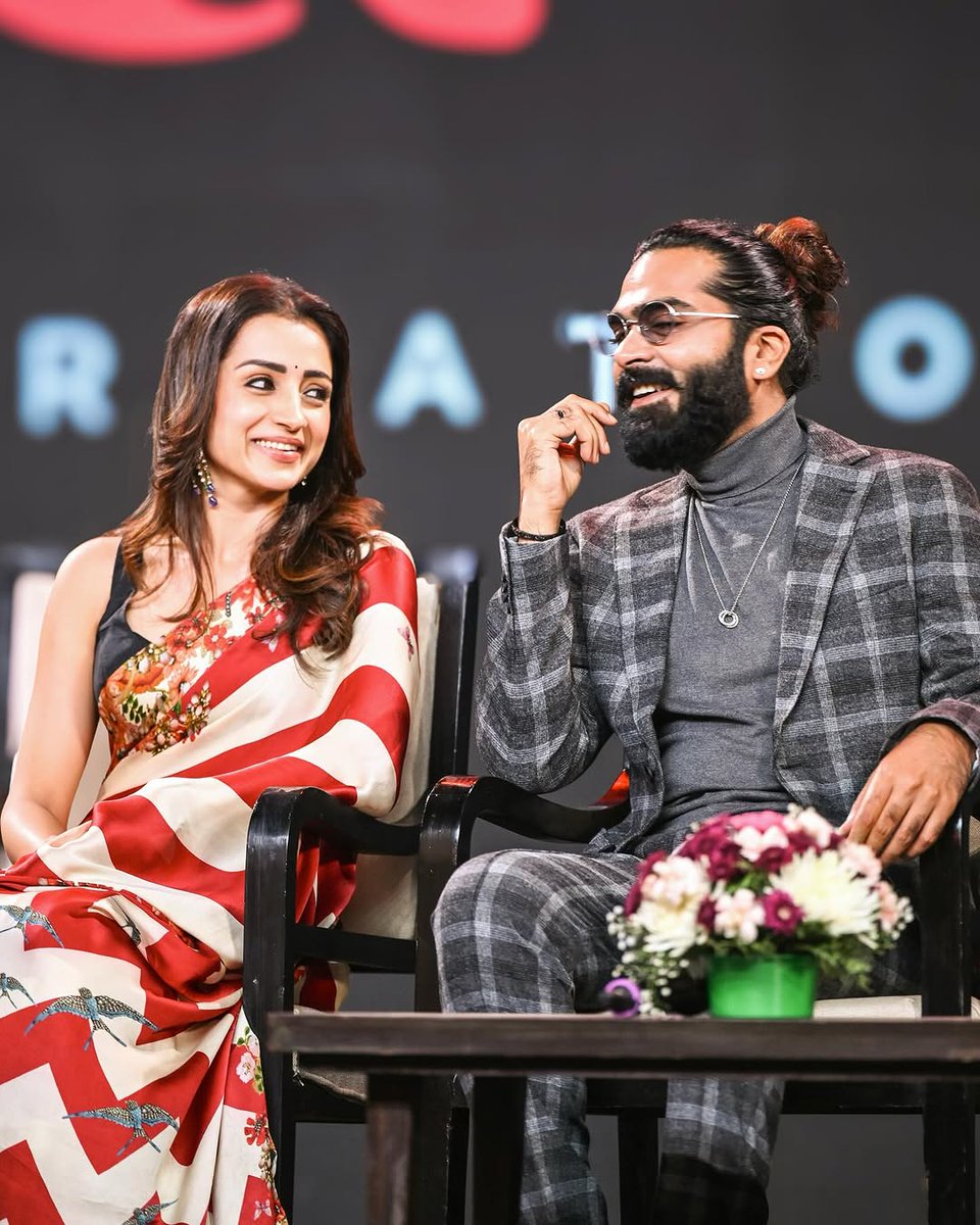 abi_trish's tweet photo. Few pics of Karthick &amp; Jessie from thuglife event 

@SilambarasanTR_ @trishtrashers 
#Trisha #TrishaKrishnan #Southqueen https://t.co/vbTnlipZIX
