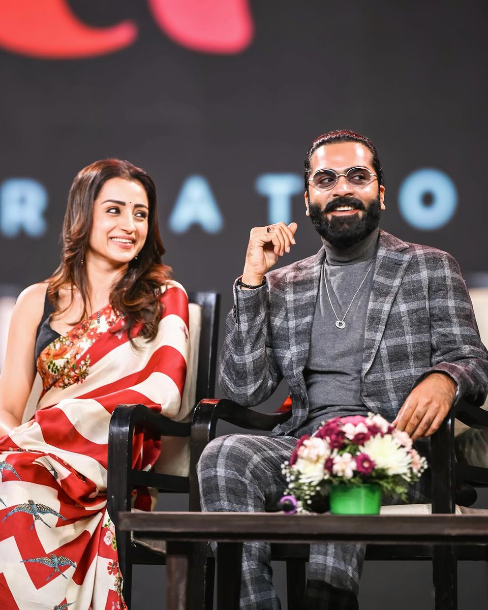 abi_trish's tweet photo. Few pics of Karthick &amp; Jessie from thuglife event 

@SilambarasanTR_ @trishtrashers 
#Trisha #TrishaKrishnan #Southqueen https://t.co/vbTnlipZIX
