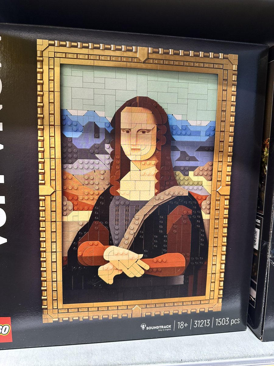 tomboyle4865's tweet photo. Why does the Lego Mona Lisa look like @jimmycarr 😂 https://t.co/EtIwcaGsrV