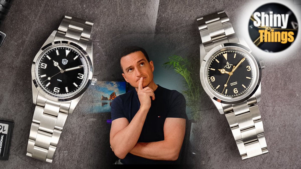 shinythings_x's tweet photo. NEW Video 🎥 is OUT! 📣 Which one of these TWO is a BETTER BANG FOR YOUR BUCK?! The ANSWER was somewhat UNEXPECTED! 😳 Video link: https://t.co/RgHuIzQemf

#Hruodland #WatchFam #Watchdives #explorerhomage #rolexhomage #rolex #rolexexplorer #watchreviews #Horology #watchclub https://t.co/j6rEkDbSjG