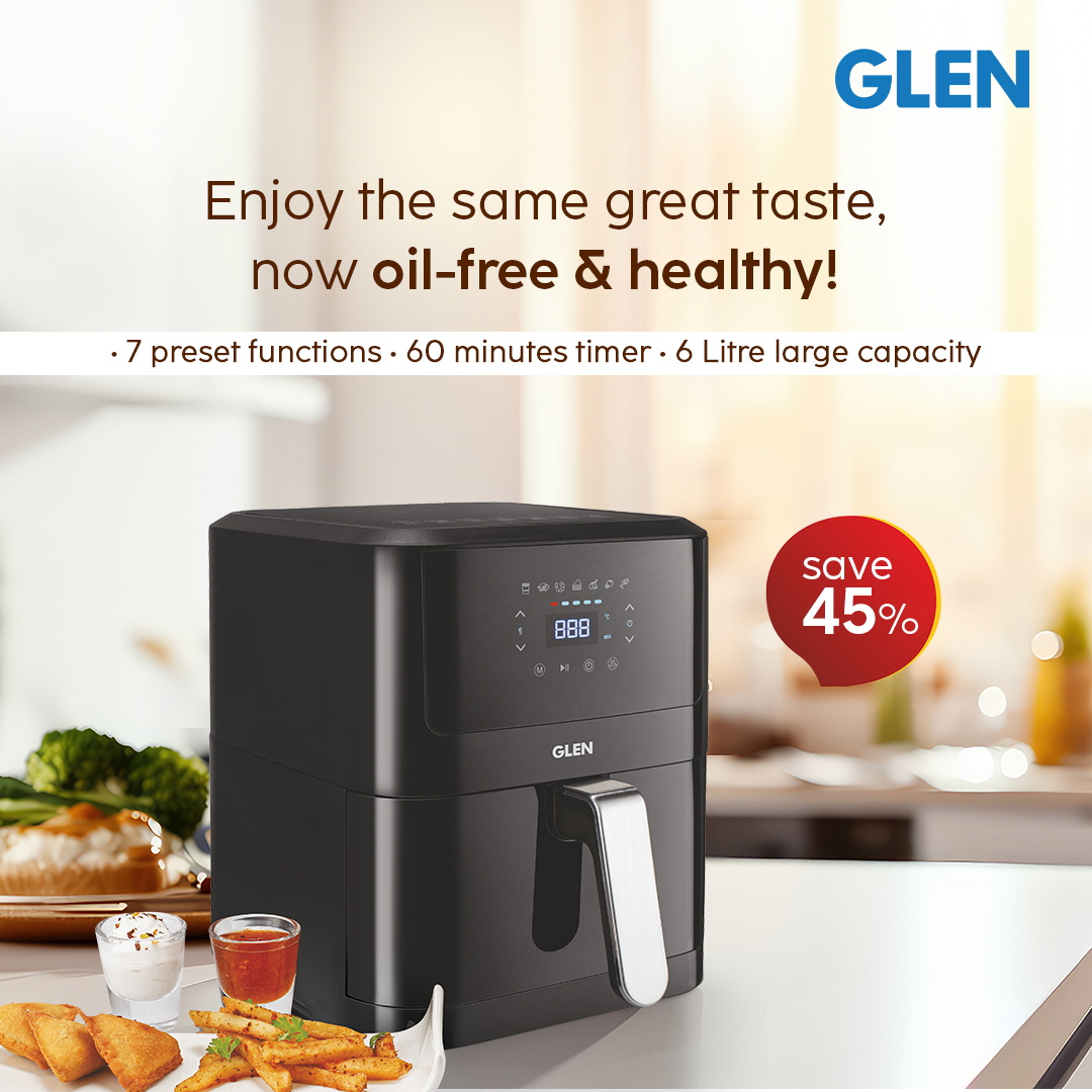 Fry with less oil and more flavor! Our Digital Air Fryer makes healthy cooking easy with preset menus. #AirFryer #HealthyCooking #nooilcooking #kitchenappliances #airfryercooking