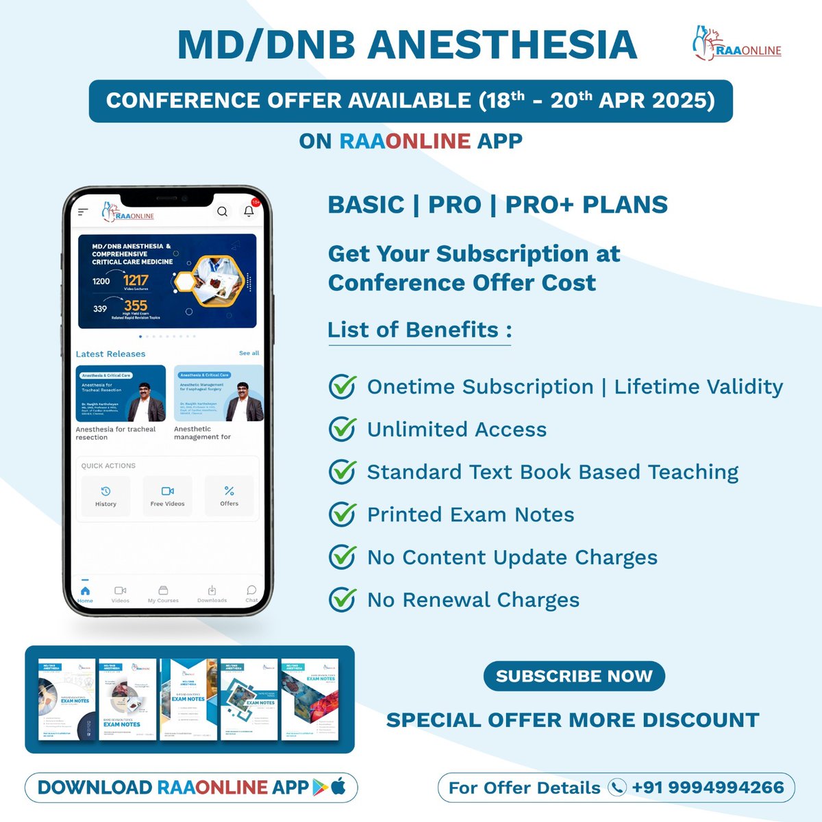 Raaonline's tweet photo. Anesthesia Conference Special Offer is Open Now (18th to 20th April'25). Conference Offer alert! Don't miss our exclusive offer on Anesthesia.
Android: https://t.co/fSlaHVoEbl
IOS:https://t.co/oJAMS4dkMC
Contact: +91-9994994266
#Raaonline #conferenceoffer #specialoffers #students https://t.co/1lftT018Ka