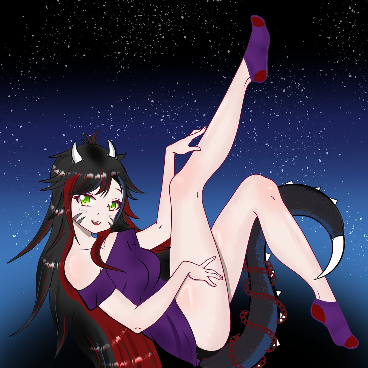 MidnightFury94's tweet image. Hi there. You can call me Astra. I'm your local tavern owner. Don't be fooled by my appearance, I'm a real dragon after all. I just have a more human disguise to fit in.
Come and order something or come to hang out. I've got plenty of stories from my adventuring days after all.