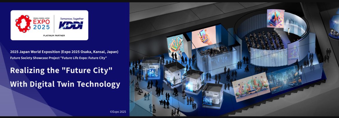 mcne73001's tweet image. What is Future City?
Future City is a stage to highlight the future city of Society 5.0, a human-centered society that balances economic advancement with the resolution of social problems.
#digitaltwin #smartcites
kddi.com/english/expo20…