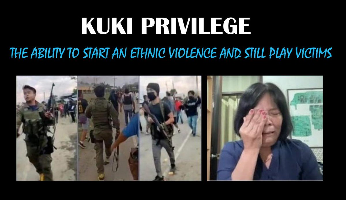 I wish everyone had the Kuki Privilege 

#KukiEngineeredManipurViolence
#KukiNarcoTerrorists
#KukiTerrorists