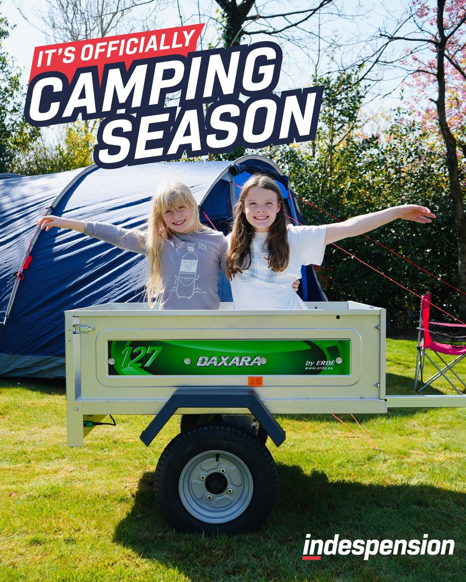 Camping season is officially here! 🏕️

At Indespension, our robust, reliable camping trailers are built for adventure! Perfect for your next getaway.

Check out our latest range online and start planning the escape you deserve.

👉 indespension.co.uk/trailers/new-t…

#Camping #Indespension