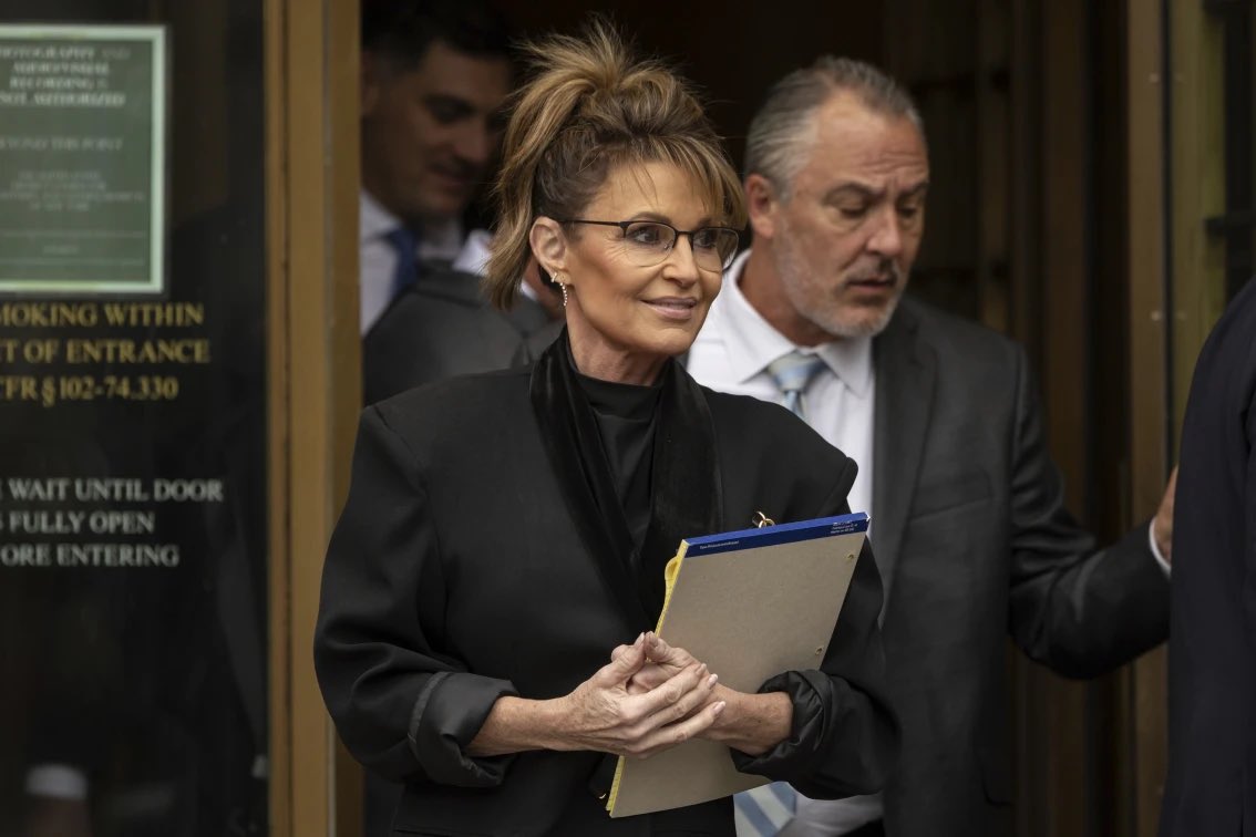 ElectionWiz's tweet photo. DEFAMATION TRIAL: Former NYT opinion editor James Bennet tearfully apologized to Sarah Palin during testimony yesterday, admitting he "blew it" with a 2017 editorial falsely linking her PAC to a 2011 Arizona shooting. https://t.co/2NvtE7sama
