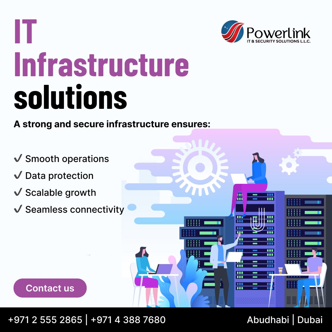 link_secur76485's tweet photo. 💻🔒 Power Up Your Business with Robust IT Infrastructure! 🌐⚙

✅ Smooth Operations
✅ Data Protection
✅ Scalable Growth
✅ Seamless Connectivity

📍 Serving Abu Dhabi | Dubai
📞 +971 2 555 2865 | +971 4 388 7680
📩 Get in touch today 

#PowerlinkIT #ITInfrastructure https://t.co/XV9yMOg5BG