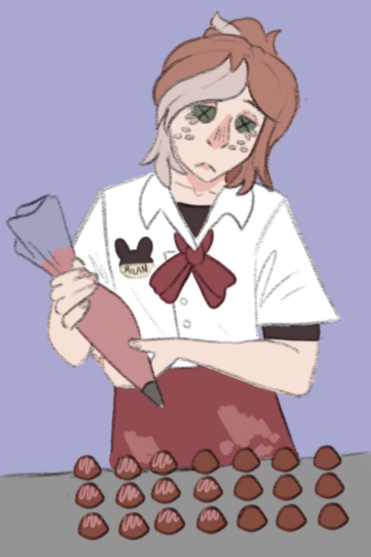 twisteddevotee's tweet photo. also i posted him on my stupid ahh edgar account but look at my idv oc <3 chocolatier his name is milan and hes lowkey a little bit evil and bitter. im so down with making him interact with other idv ocs please p https://t.co/TsUvWZwKcO