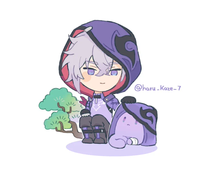 こんなアクスタが欲しいな〜なんて思いながら描いたモゼ#Moze 