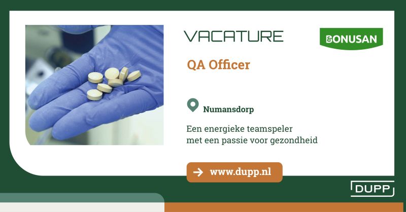 #vacature: QA Officer bij Bonusan in Numansdorp. Zie dupp.nl/vacatures/qa-o…