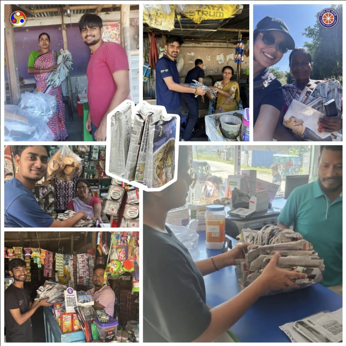nss_iitg's tweet photo. NSS IITG conducted a Plastic-Free CampaignOur volunteers distributed paper bags, conducted an awareness drive encouraging the use of cloth bags, cleaned up the market area, and pasted posters to spread the message of sustainability.
#PlasticFreeCampaign #NSSIITG #Sustainability https://t.co/QJKHmGew2W
