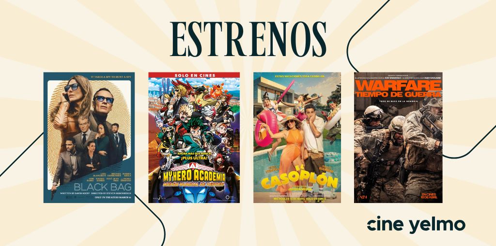 C.C. Vialia Málaga (@ccvialiamalaga) on Twitter photo 🍿 | Finde de #estrenos en
<a href="/CineYelmo/">Cine Yelmo</a>
⭐️ Confidencial (Black Bag)
⭐️ My Hero Academia: Misión mundial de héroes
⭐️ El Casoplón
⭐️ Warfare: Tiempo de guerra
Compra ya tus entradas aquí 🎟
yelmocines.es/cartelera/mala… 🍿 | Finde de #estrenos en
<a href="/CineYelmo/">Cine Yelmo</a>
⭐️ Confidencial (Black Bag)
⭐️ My Hero Academia: Misión mundial de héroes
⭐️ El Casoplón
⭐️ Warfare: Tiempo de guerra
Compra ya tus entradas aquí 🎟
yelmocines.es/cartelera/mala…