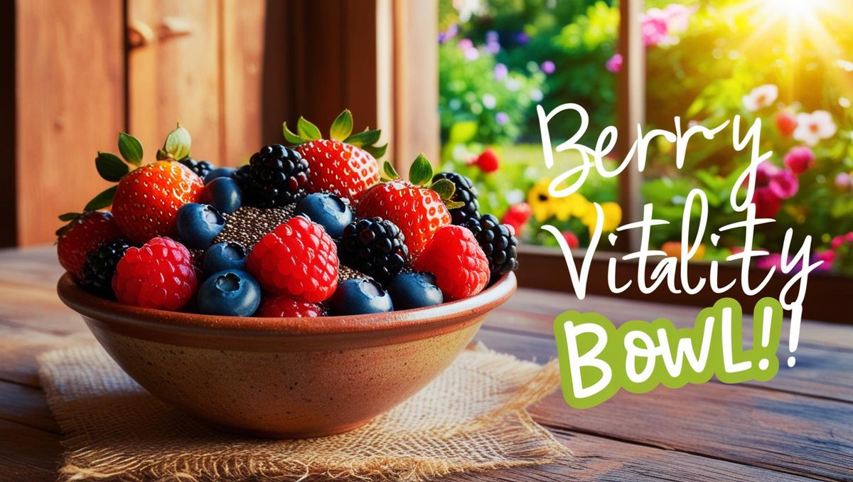 HealthParadox1's tweet photo. Vitality Breakfast Bowl 
Spark your Saturday with a mixed berry bowl! I topped it with chia seeds for vitality before my morning hike. It’s a fresh start. What’s your vitality breakfast bowl to kick off the weekend? Share your pick below! https://t.co/wDvZrWvY9k