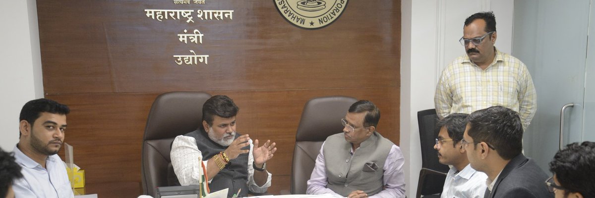 navnirmiti's tweet photo. Had excellent meeting wirh Shri Uday Samant , Hon'ble Minister of Industries, Maharashtra on completmenting the state's efforts in Skilling it's citiezens by collaborating with National Skill Development Corporation. https://t.co/i00FTTPj6N