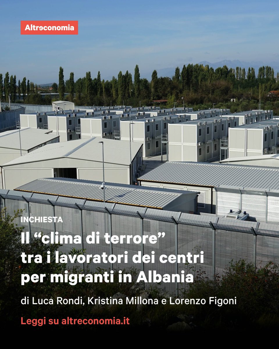 Riservatezza e “obbligo di fedeltà” sono alcune delle clausole che i dipendenti di Medihospes hanno dovuto sottoscrivere per iniziare a lavorare in Albania. L’inchiesta di <a href="/rondi_luca/">Luca Rondi</a>, <a href="/kristinamillona/">Kristina Millona</a> e <a href="/lorenzofigoni/">Lorenzo Figoni</a> sostenuta dal <a href="/journalismfund/">Journalismfund Europe</a> 

👉🏻 altreconomia.it/il-clima-di-te…